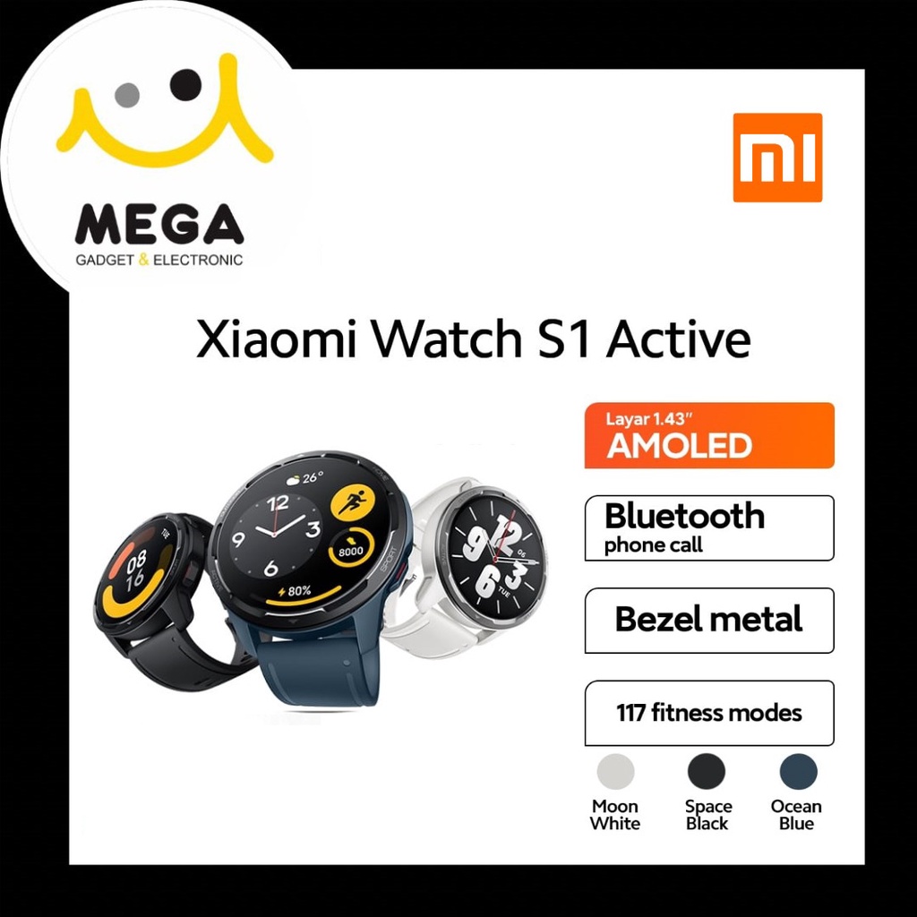 Xiaomi Mi Smart Watch S1 Active Garansi Resmi Xiaomi Indonesia