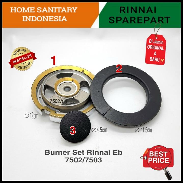 Burner Set Kompor Gas Tanam Rinnai Rb 7502 /7503 Original
