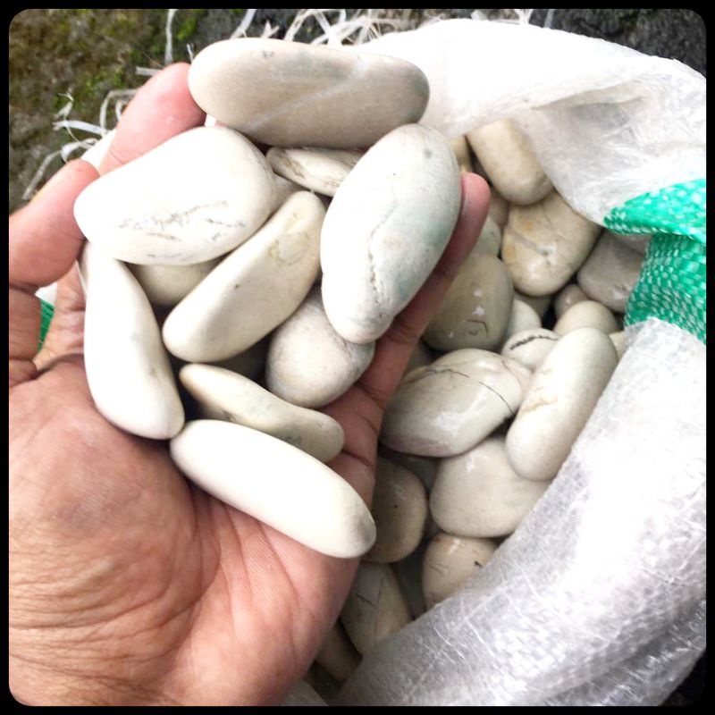 Batu putih besar untuk taman dekorasi awuarium 1 kg