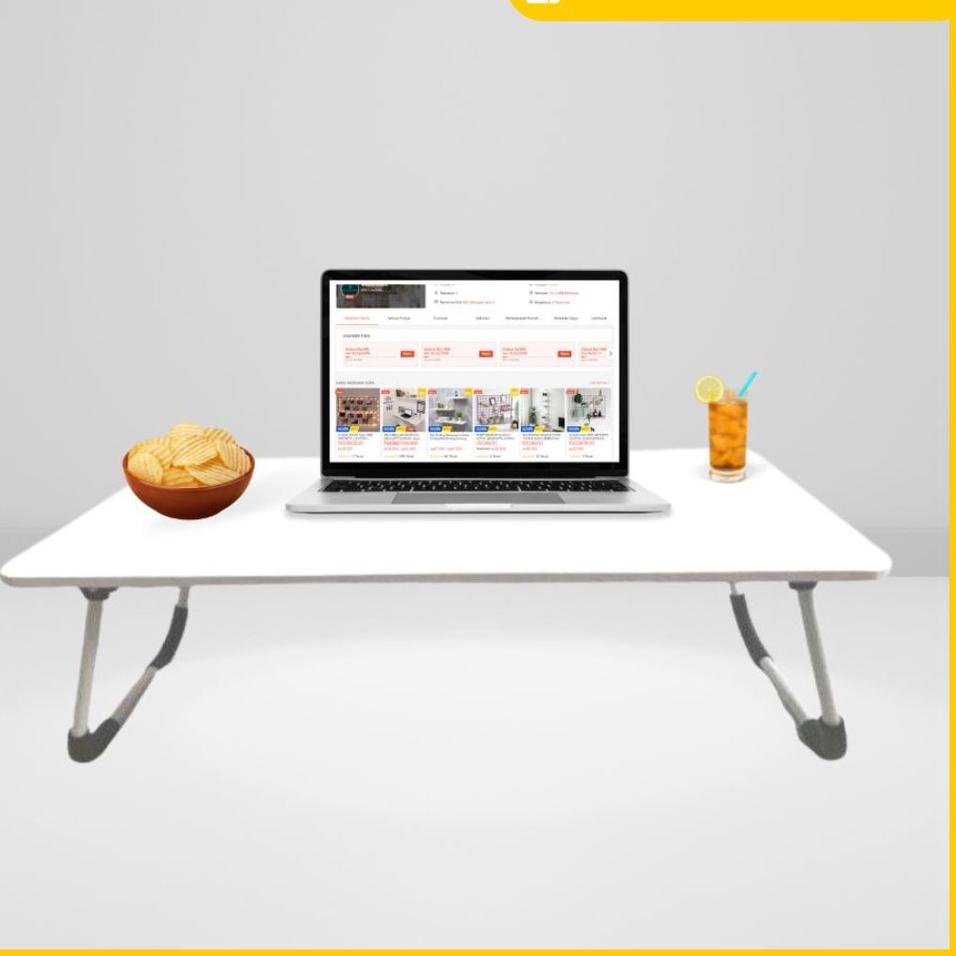 ✫ MEJA LAPTOP BESAR 80x40 60x40/MEJA LIPAT LAPTOP/MEJA PORTABLE SERBAGUNA /MEJA KERJA/MEJA BELAJAR ✶