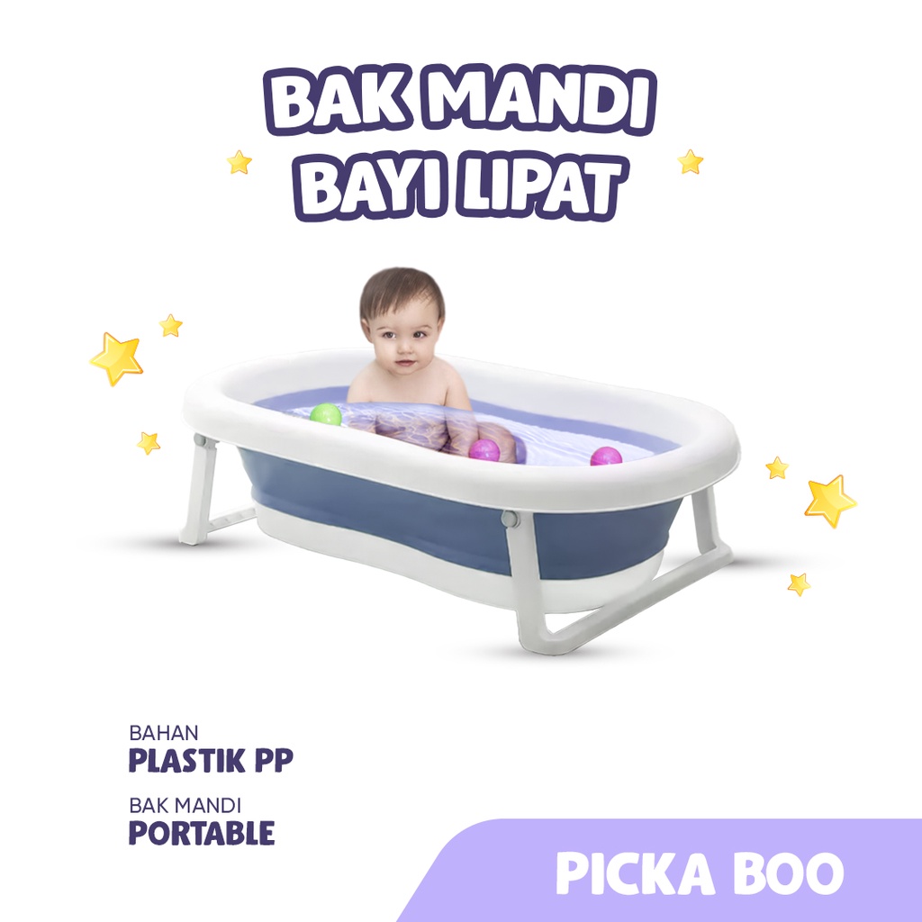 PICKA BOO Foldable Baby Bath Tub Tempat Mandi Bayi Dapat Dilipat