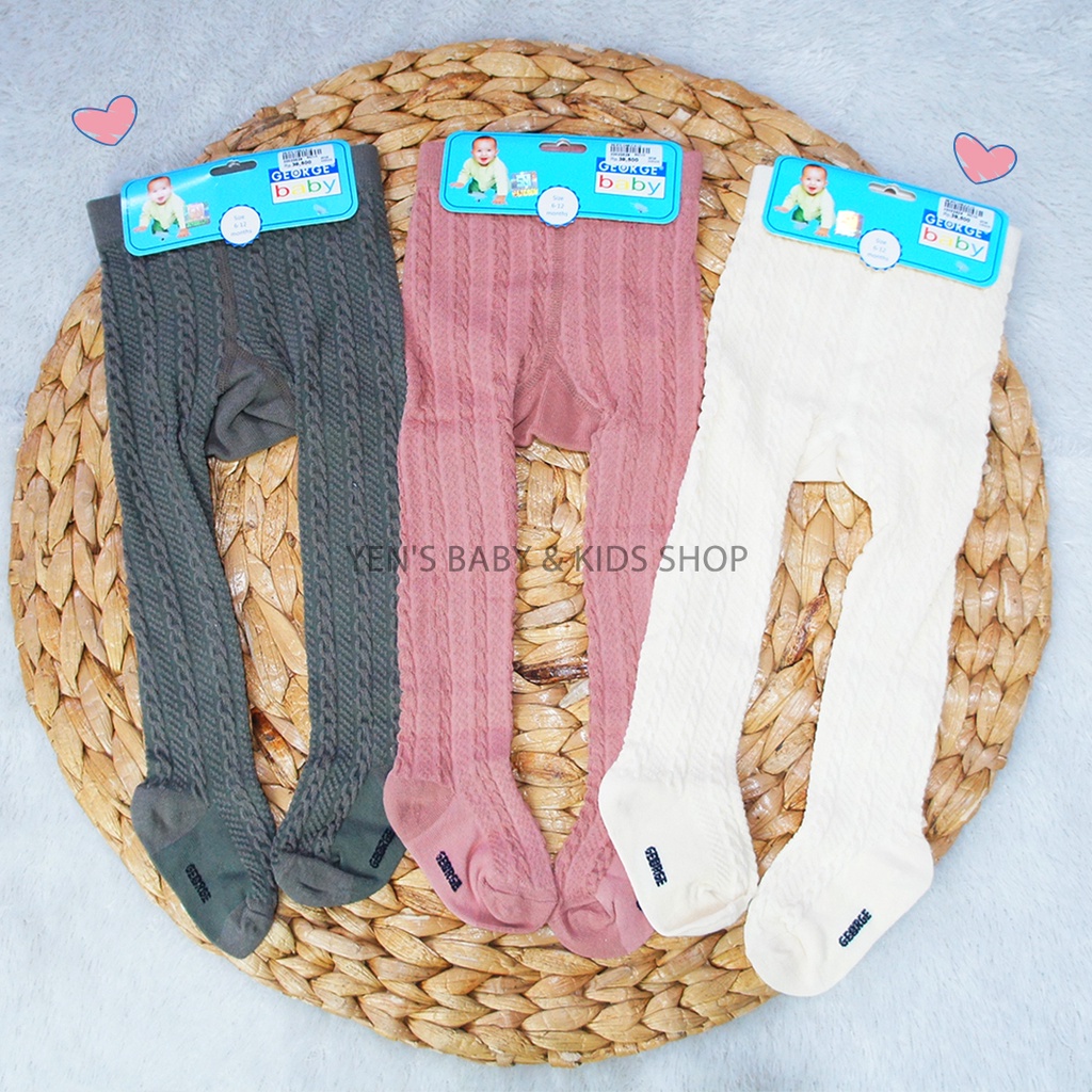 Baby Legging Stocking Cable Polos - 6-12