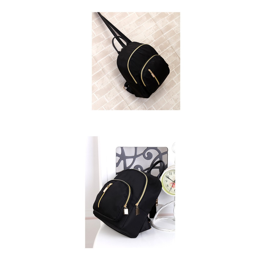 FYGALERY FYG1070 Tas Ransel Punggung Hitam Backpack Mini Wanita Fashion Murah