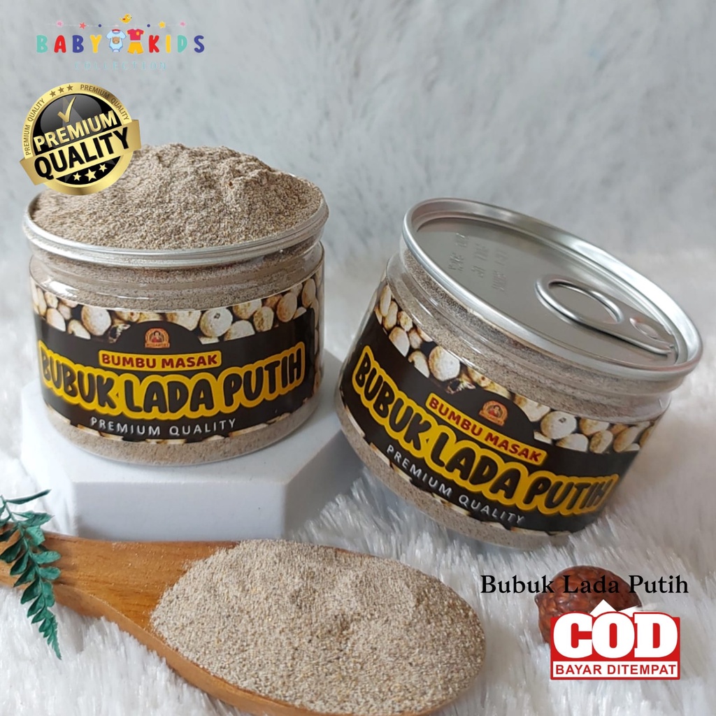 

Can - Rempah Lada Putih Bubuk Merica Bubuk Pure Ground White Pepper Kualitas Premium