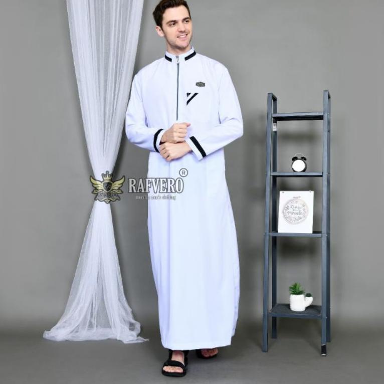 VIRAL Jubah Pria Dewasa - Baju Gamis Terbaru - Baju Koko Pria - Gamis Motif List Pria Dewasa