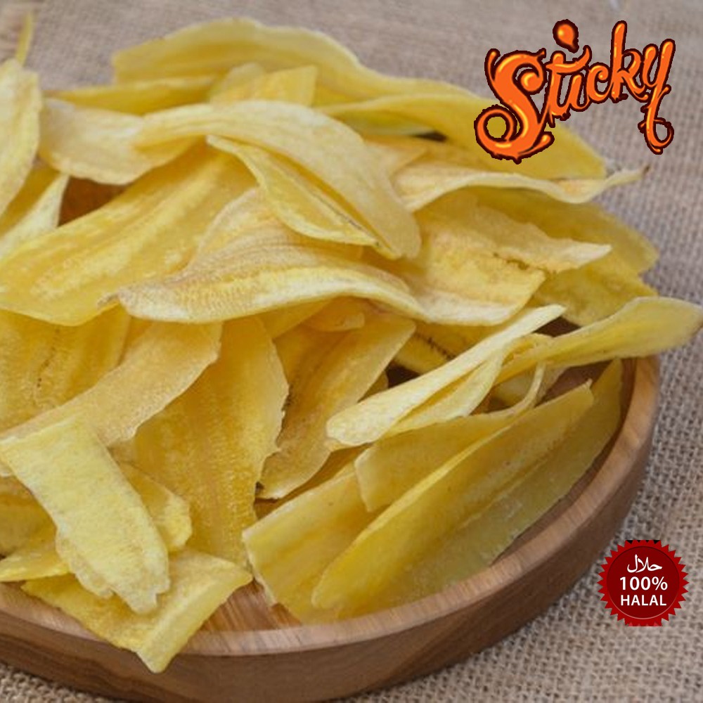 

Keripik Pisang Asin Gurih Cemilan Keripik Pisang Original Renyah - Cemilan Sticky