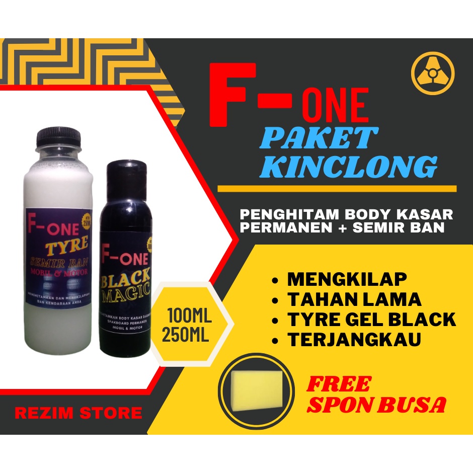 Paket Penghitam body motor mobil permanen Body plastik Penghitam dashboard kenalpot dan semir ban