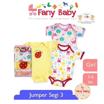 LIBBY JUMPER SEGI 3 TANGAN PENDEK PREMIUM ISI 3 PCS