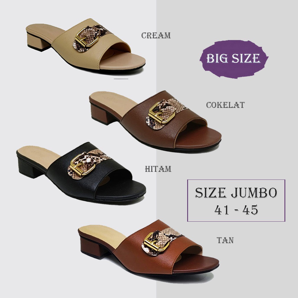 JASMINE X ZAGIB | Sandal Wanita Pesta Pengantin Ukuran Besar 41-45 Heels Big Size Classic Casual