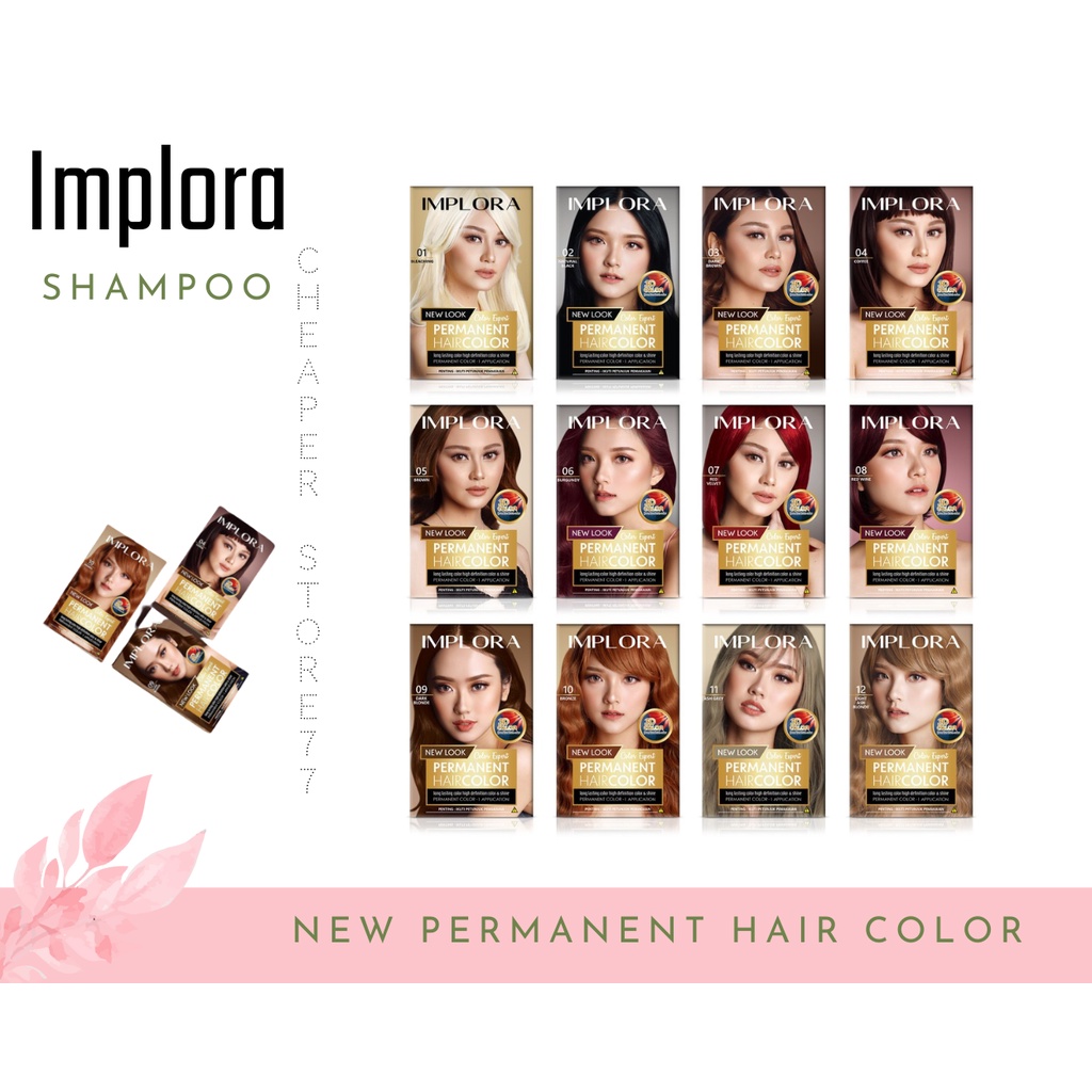 IMPLORA - Permanent Hair Color - Cat Rambut Permanen