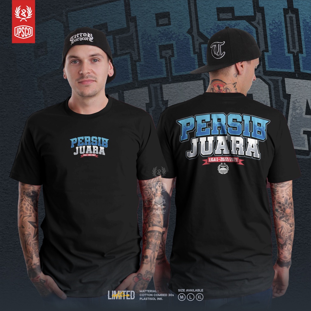 KAOS PERSIB JUARA 02 BAJU DISTRO KAOS PAKAIAN PRIA