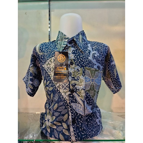 BAJU BATIK KATUN PREMIUM ANAK PENDEK 2-15 TAHUN