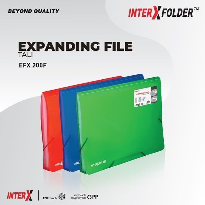 

Expanding File F4 Folio Inter-X / Kantong Map Sekat Star Seller