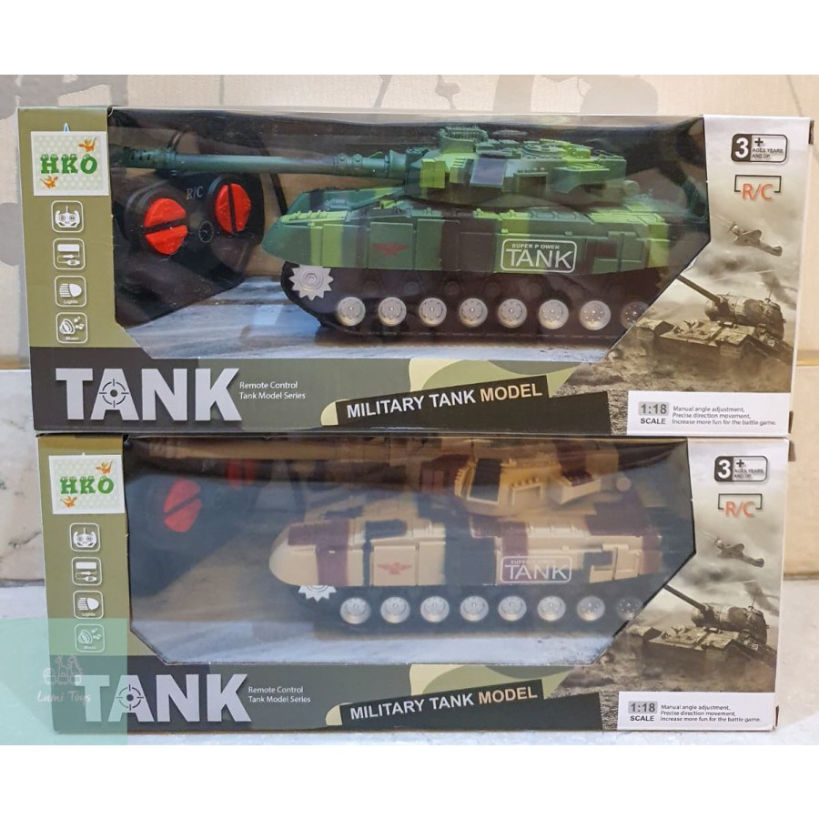 Mainan RC Remote Control Tank Tentara Military Battery Charge SL-212A
