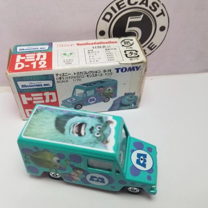 TOMICA DISNEY D 12 TOMY BIRU ISUZU HIPAC VAN MONSTERS INC TERLARIS