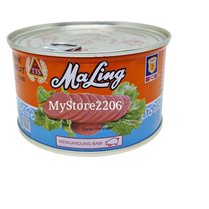 

♖ Daging HAM MaLing merek TTS / HAM MaLing ukuran besar (397 gram) / Maling Canned Pork Luncheon Meat ♕