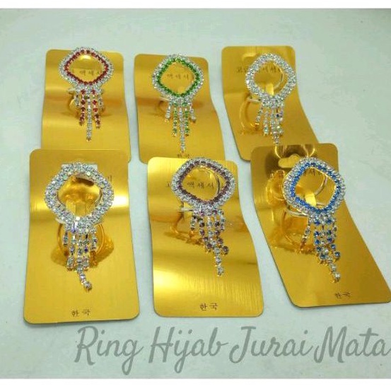 CINCIN RING KERUDUNG AKSESORIS Ring HIJAB Jurai TETES FASHION WANITA TOKOPELANGINICER