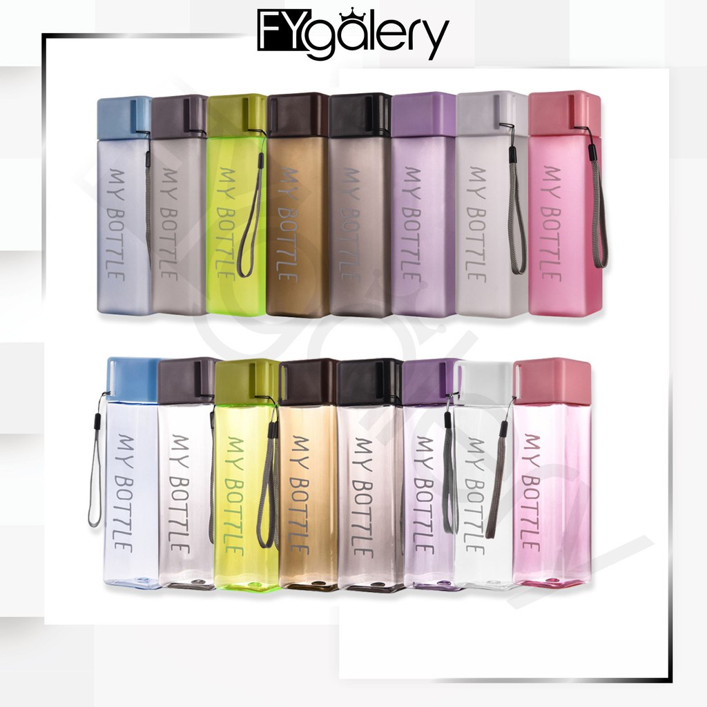 FYGALERY My Bottle Frosted Color Botol Minuman Petak Doff Tanpa Pouch Warna Water Bottle Murah