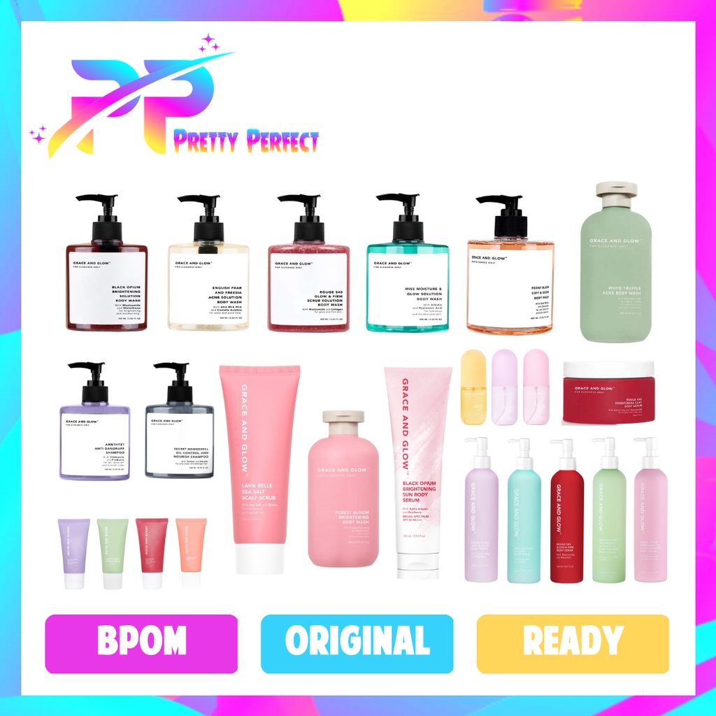 Grace And Glow Body Wash / Body Serum / Shampoo / Deodorant / Hair Mist