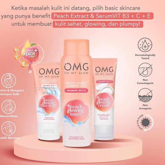 ♂ Paket Skincare OMG   | OMG OH My Glow Skincare Series | Skincare OMG Paket ♝
