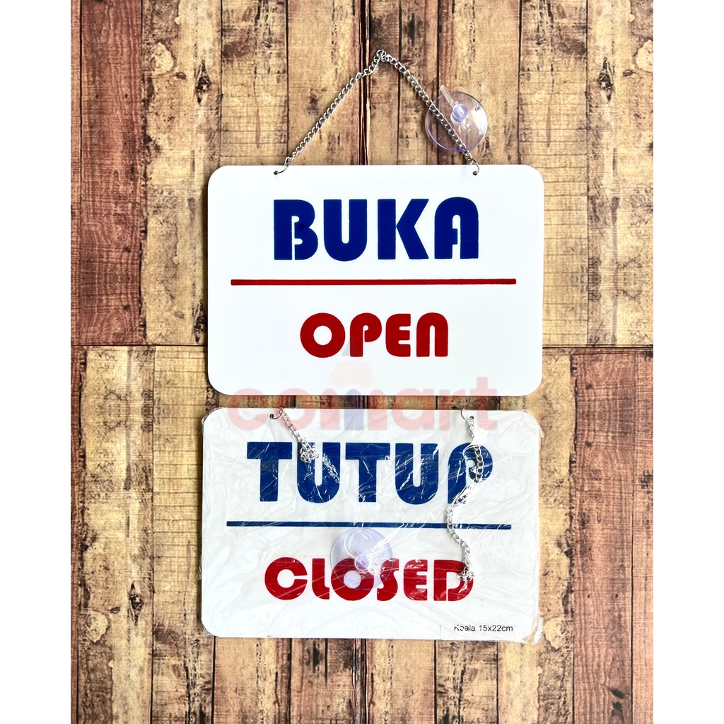 Papan Nama Akrilik Tulisan Close-Open, Dilarang Parkir Didepan Pintu, dll - Sign Label Acrylic - Sign Board - Acrylic Sign