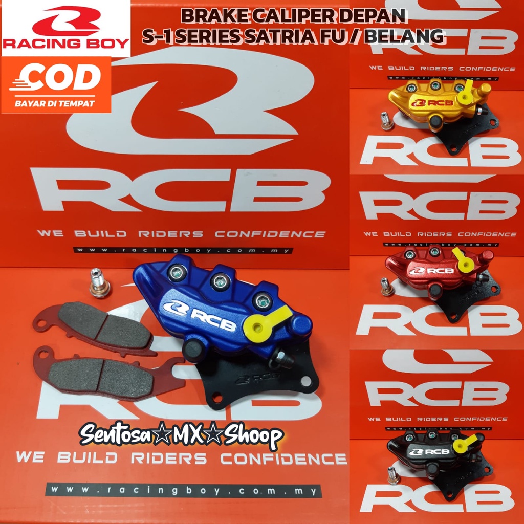 [ RCB ORIGINAL ] KALIPER / CALIPER / KEPALA BABI DEPAN S1 2PISTON FU OLD | FU INJEKSI | NINJA R | NI
