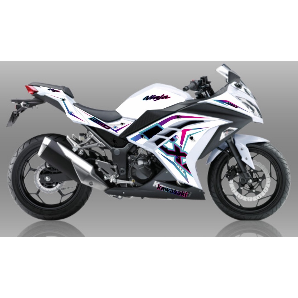 STRIPING TRANSPARAN NINJA 250 FI WONDERFUL