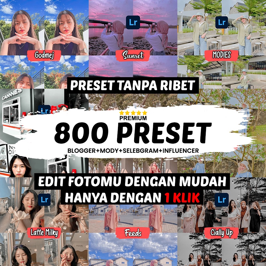 800 PAKET LENGKAP PRESET LIGHTROOM DESKTOP PREMIUM TERMURAH - RATUSAN PRESET LIGHTROOM DESKTOP - PAK