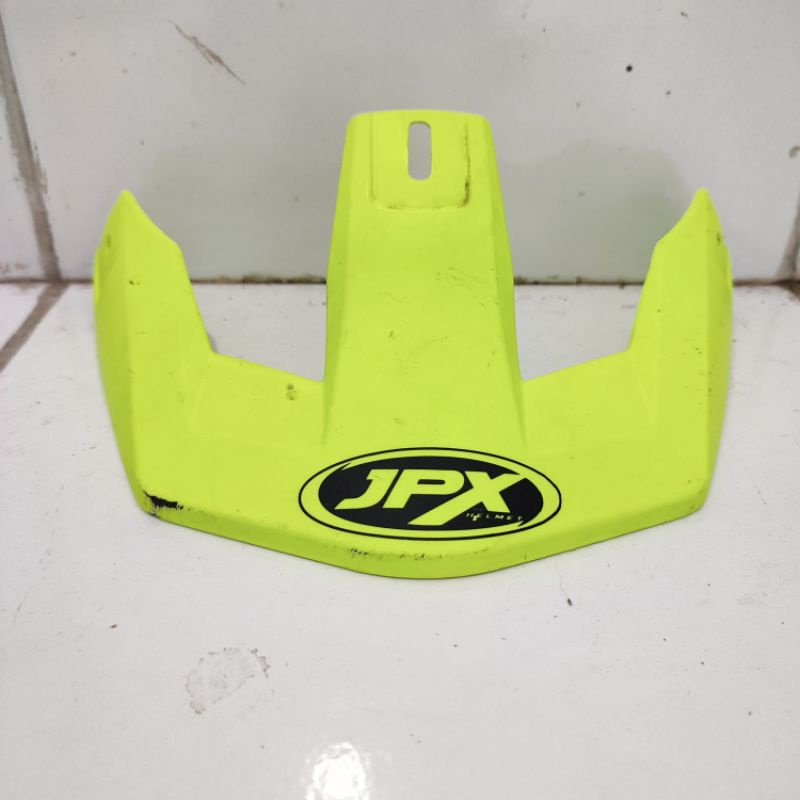 pet topi capil helm trail cross JPX Hijau Stabilo bekas ORI copotan
