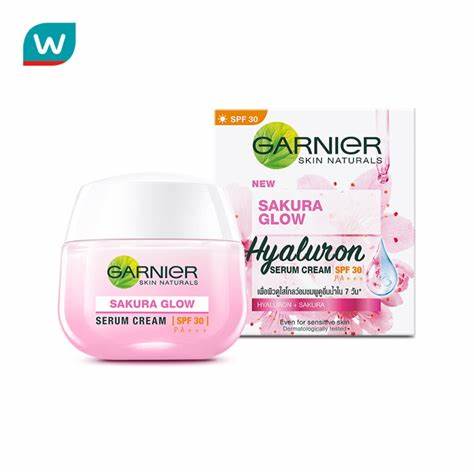 Garnier Sakura White Whitening Serum Cream SPF 30