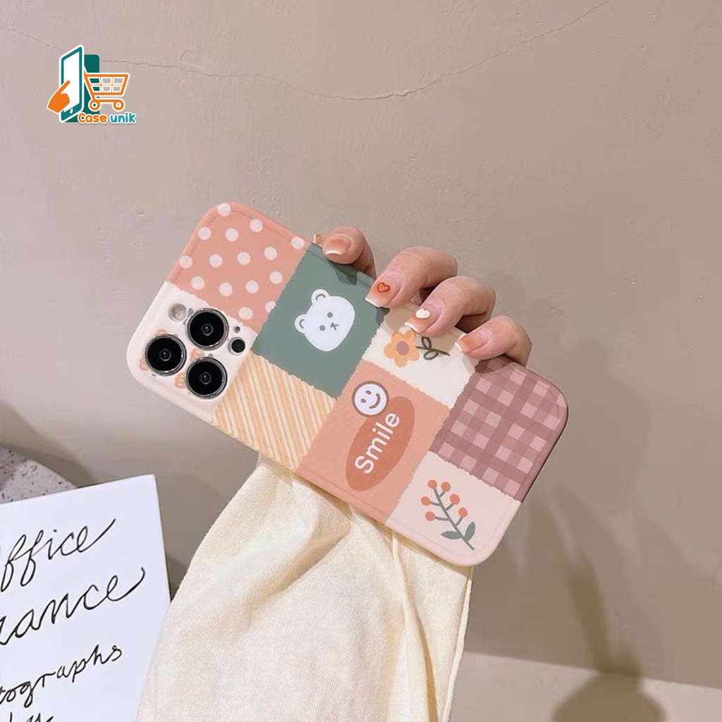 SS123 SOFTCASE SWEET BEAR FOR OPPO A17 A17K A3S A1K A5S A7 A12 F9 A11K A15 A15S A16 A16S A16K A16E A52 A92 A53 A33 A31 A8 A9 A5 2020 A39 A57 2022 A77S A37 NEO 9 CS5017