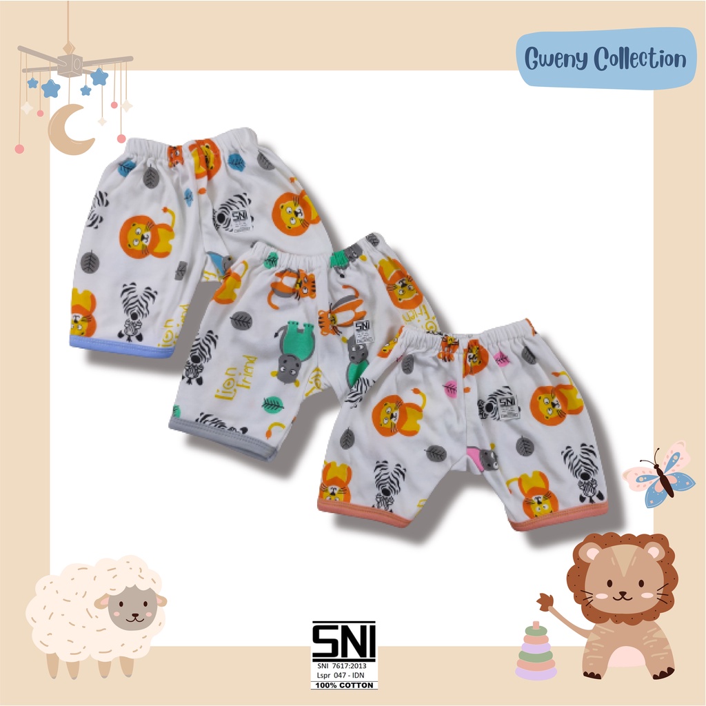 CELANA PENDEK BAYI UNISEX COTTON BABY GLOW