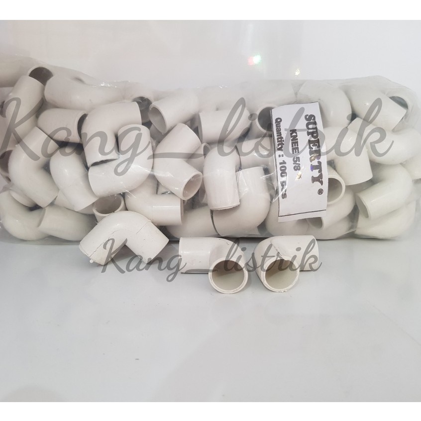 Sambungan Pipa L 5/8Inch / Knie/ Knee Keni Elbow Pipa Listrik 5/8inch INV2