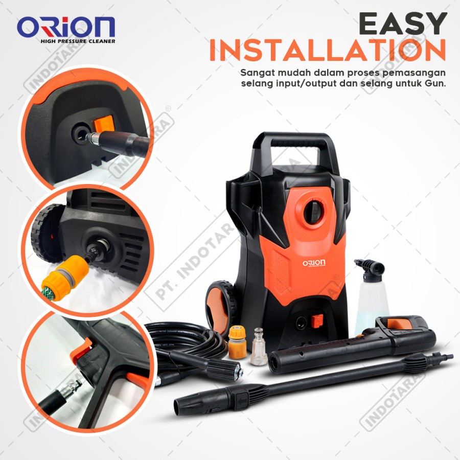 Alat steam cuci motor &amp; mobil Jet Cleaner - Orion SUPERJET100 - Dark Orange