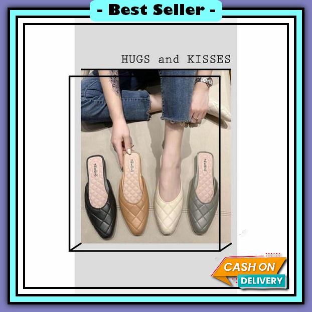 Sandal Rumah Ringan Empuk Ringan Bentuk Awan Sendal Slop Jelly Wanita - Random Qx-10, 36/37 Flat Jel