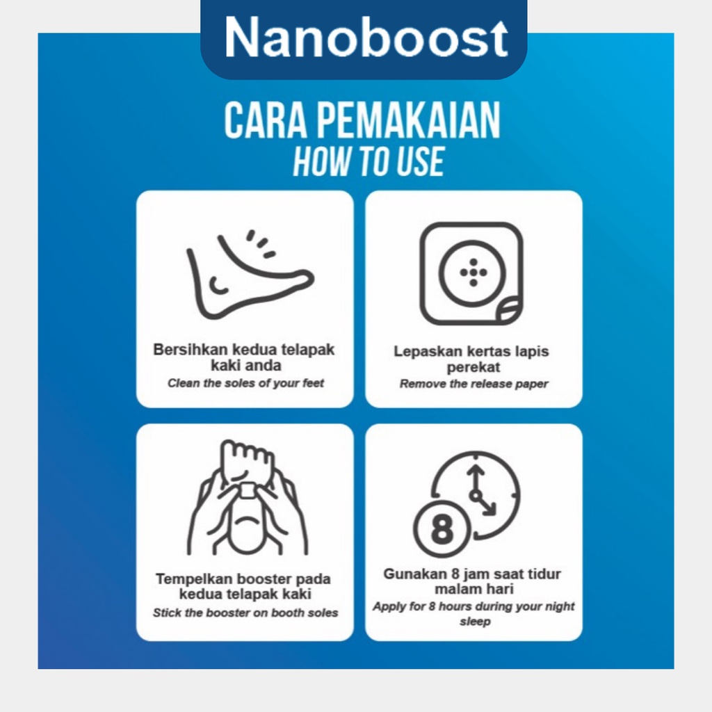 Nanoboost Height Booster Koyo Peninggi Badan Taller Patch Herbal Alami 30pcs