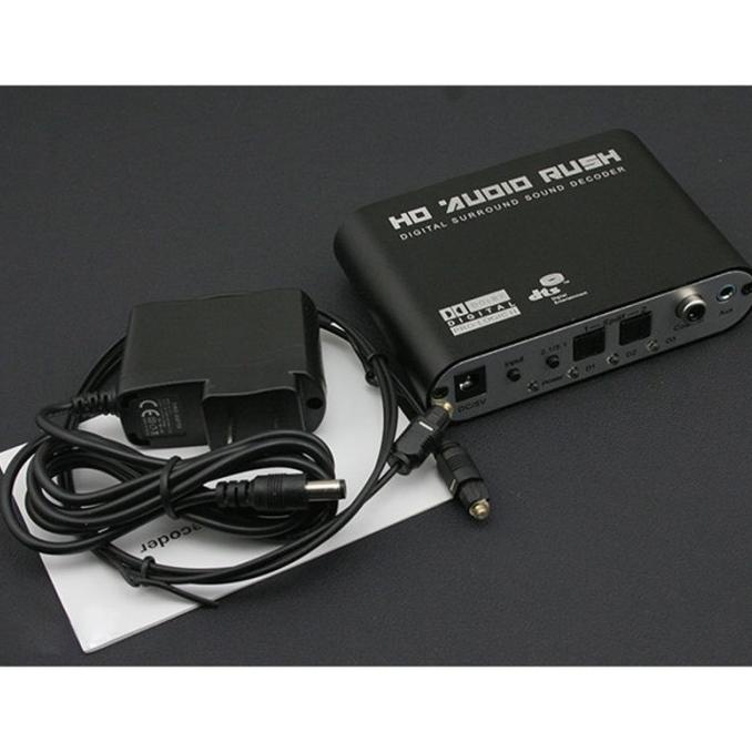 DTS  Dolby AC3 Decoder to Active Speaker 5.1 Converter - Black
