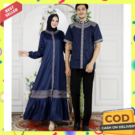 Gamis Couple Suami Istri 2023 Ibu Dan Anak Cewek Keluargabaju Sarimbit Pasangan Lebaran Murah Mewah 
