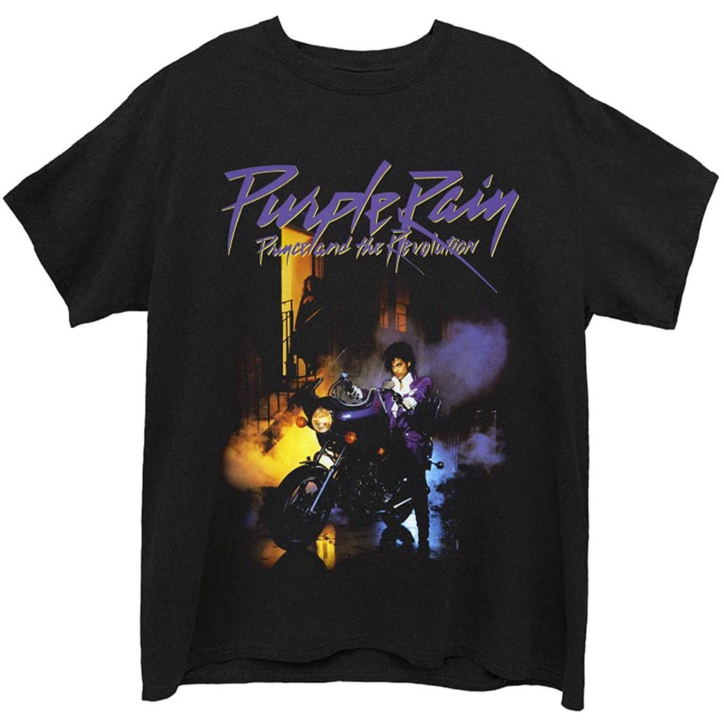 KAOS DISTRO Prince Official Purple Rain Live Black T-Shirt