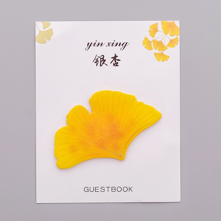 STICKY NOTE MAPLE LEAF 3D/ KERTAS MEMO DAUN 30 lembar aesthetic