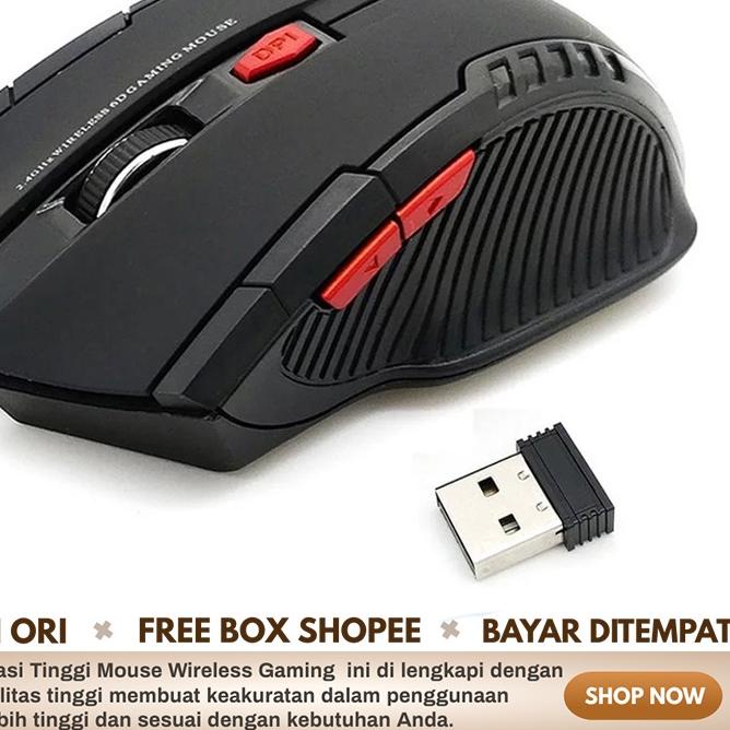 ⅍ Mouse Gaming Wireless Tanpa Kabel Silent Bluetooth Ergonomic Wireless Gaming Mouse Murah ▼
