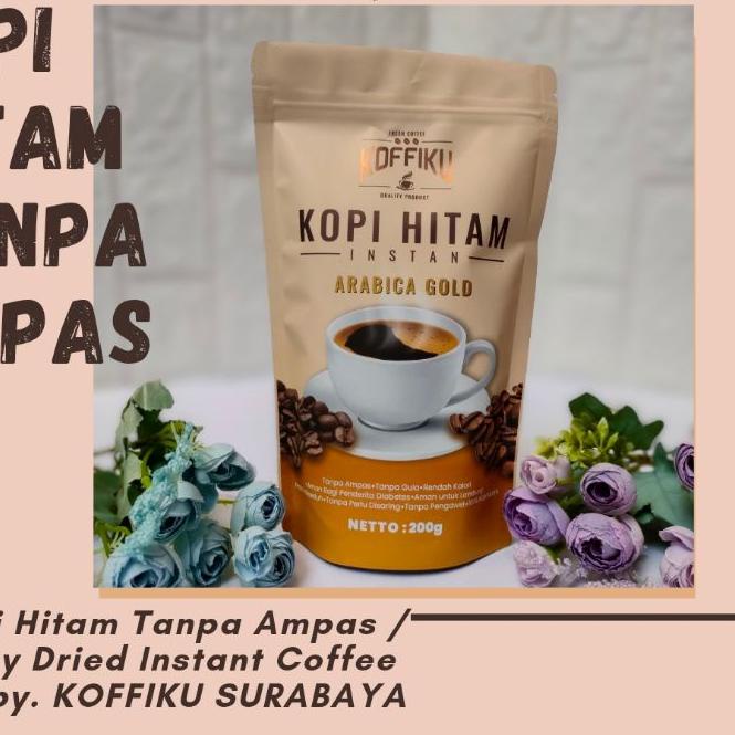 

➱ KOFFIKU [ARABICA GOLD] Spray Dried Instant Coffee/ Kopi Tanpa Ampas 200 gram Murah Surabaya ⅍