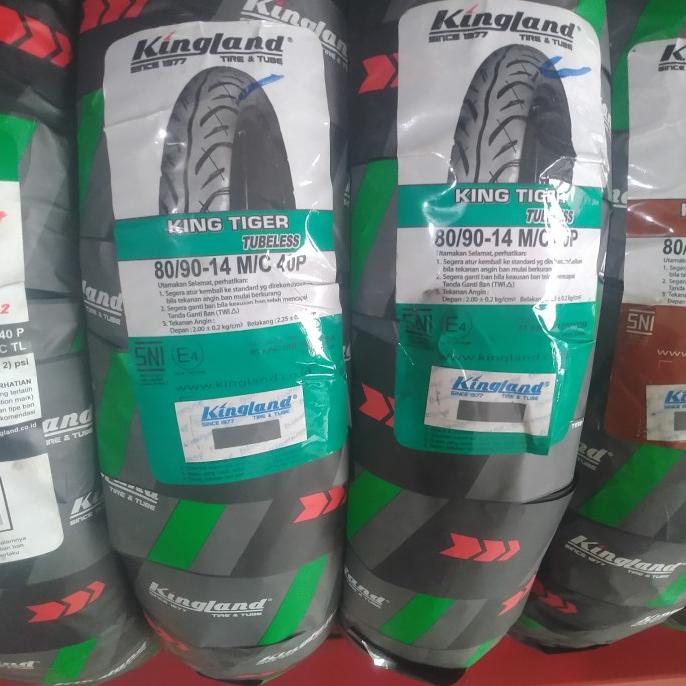 ban tubeless 80/90-14 kingland