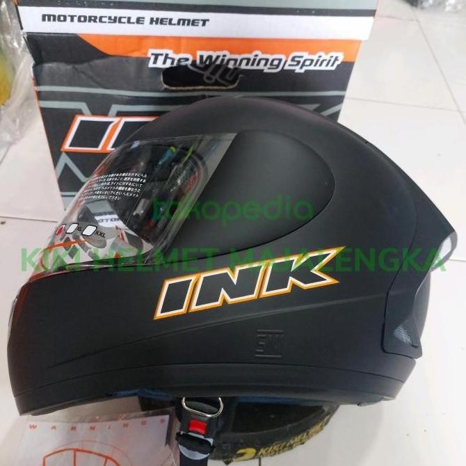 Helm Ink Cl Max Original Solid Polos Black Doff Hitam Dop Full Face Storfeecaa