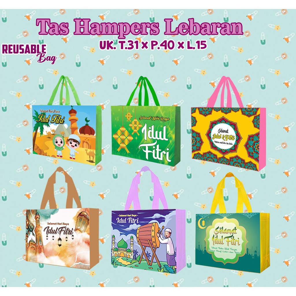 

GOODIE BAG TAS PARCEL HAMPERS LEBARAN IDUL FITRI JUMBO TEBAL SIAP KIRIM