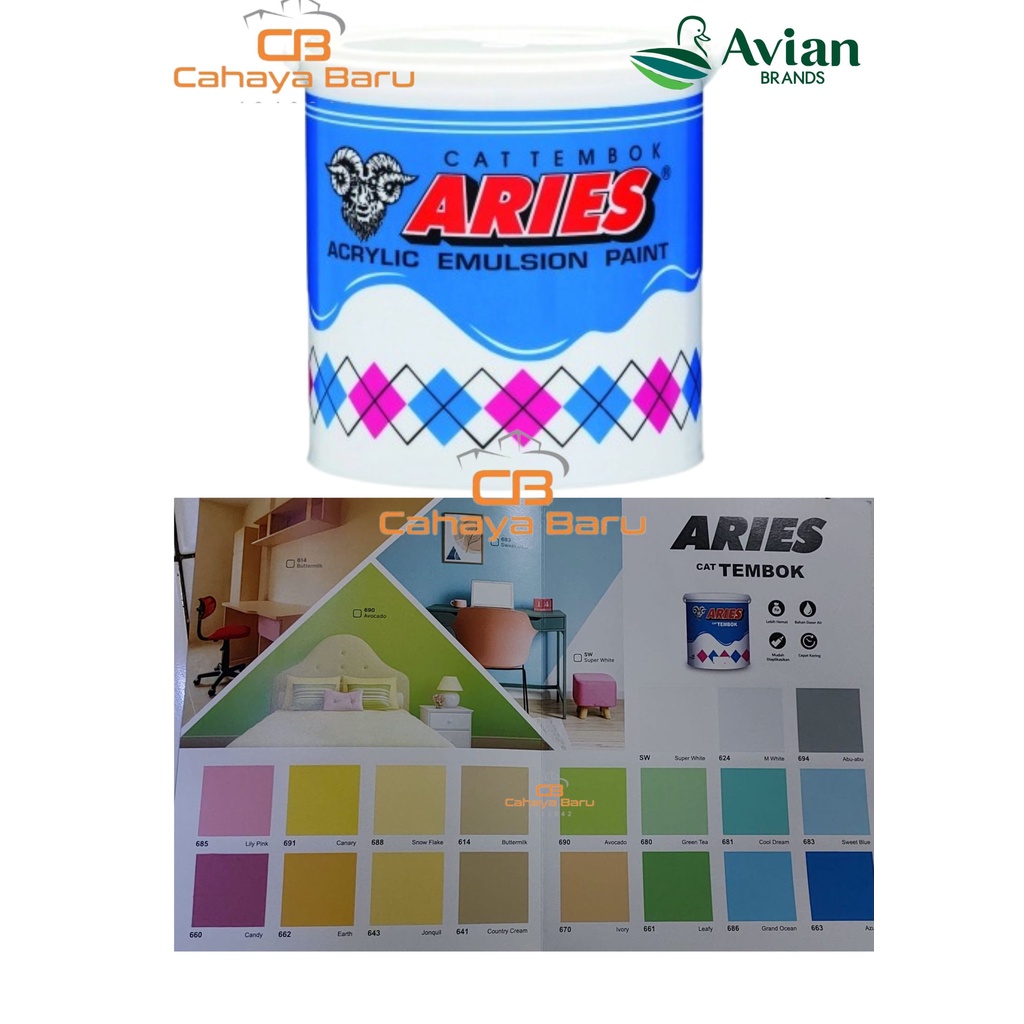CAT ARIES 5 KG WARNA