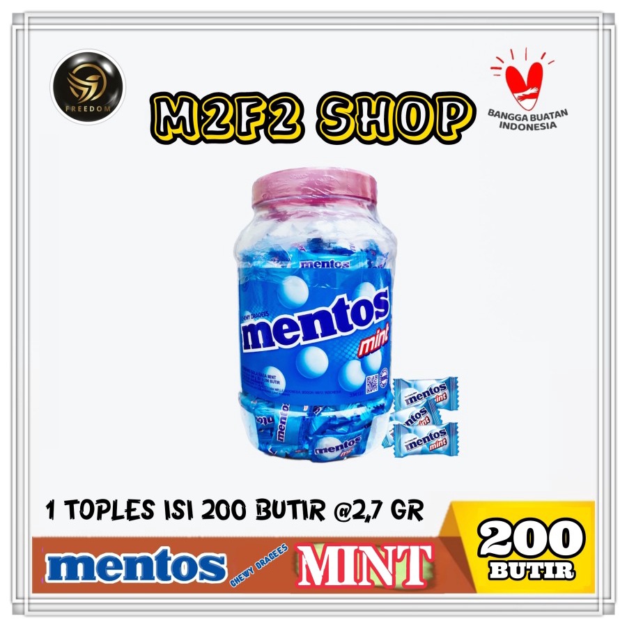 

Permen Mentos Mint Chewy Dragees Jar | Toples - 540 gr (Kemasan Satuan)