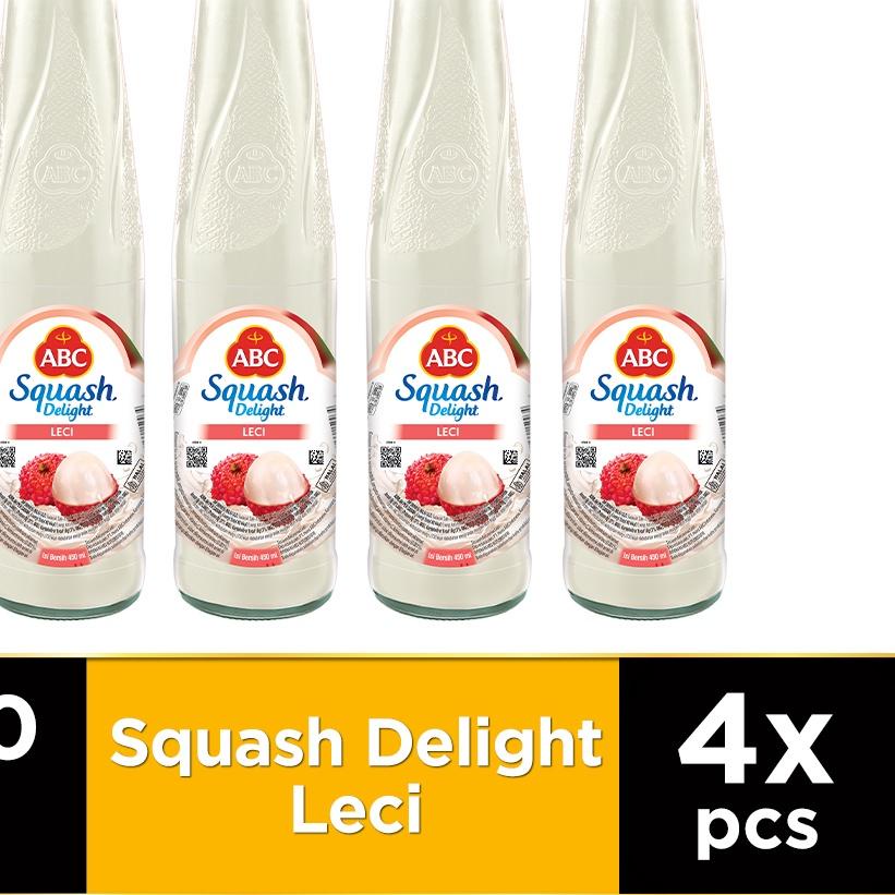

❈ ABC Sirup Squash Delight Leci 450 ml - Multi Pack 4 pcs ℮