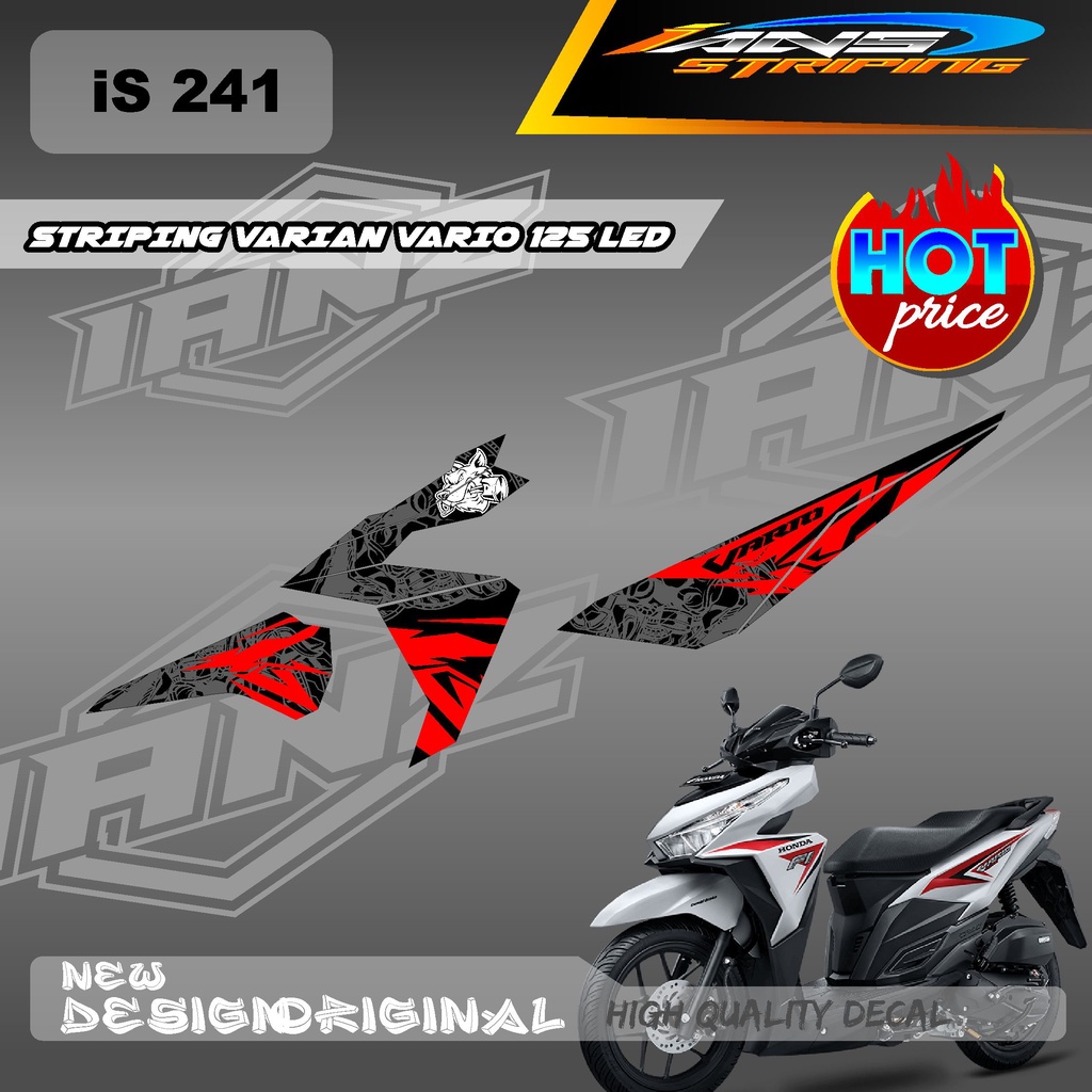 NEW STIKER DECAL VARIO 125 LED VARIAN WARNA SERIES FOX / DECAL VARIO 125 LED / STIKER KERETA VARIO 125 LED IS241