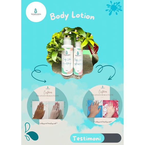 Body lotion  pemutih tsamaaniya